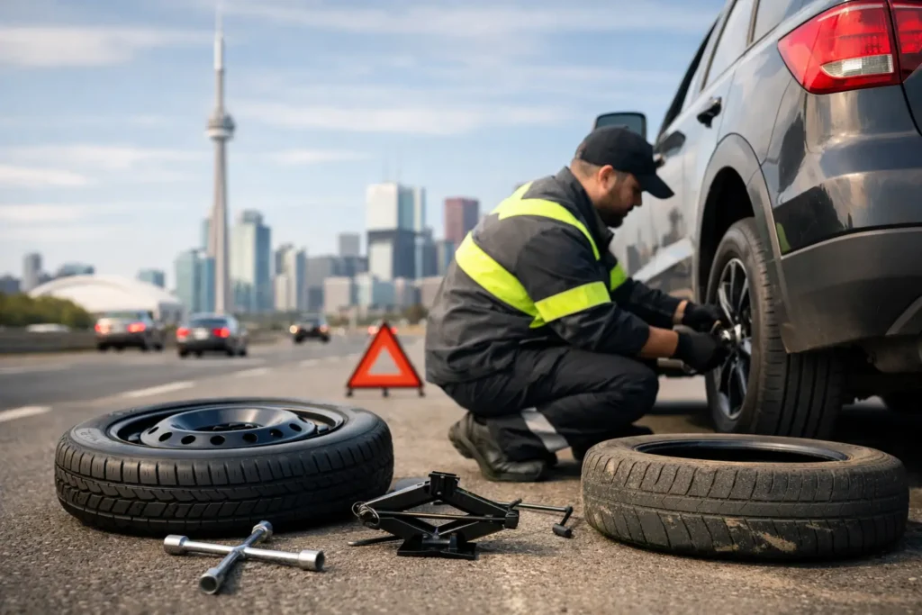 Tire Change Roadside Toronto: What to Do Fast