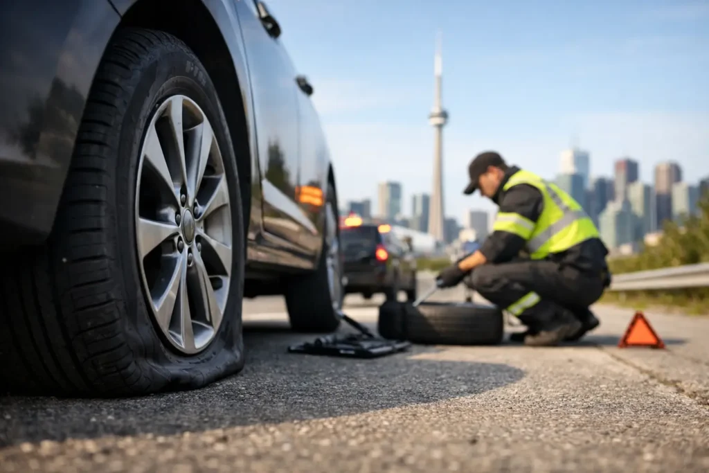 Flat Tire Roadside Assistance Guide for GTA Drivers