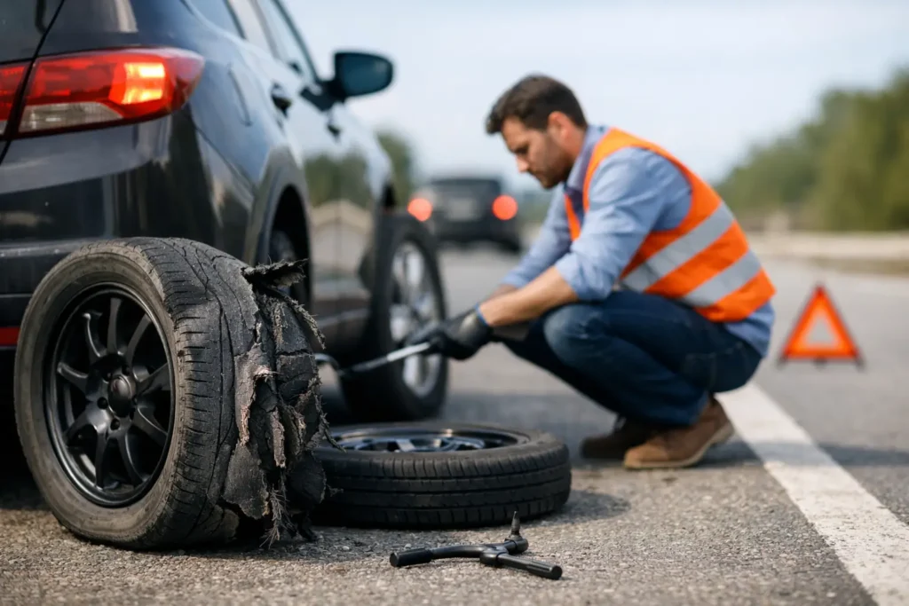 What to Do After a Blowout on the Road